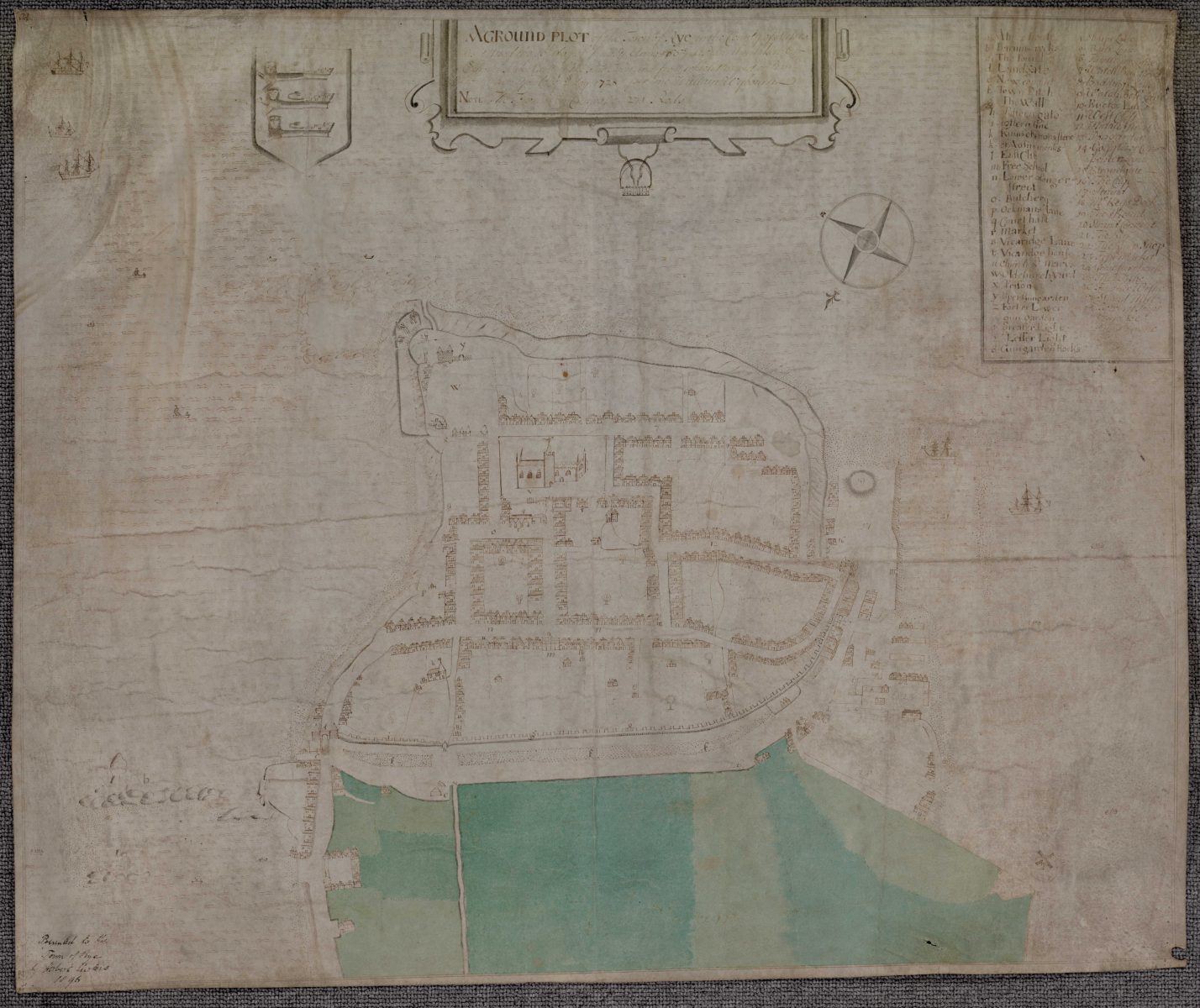 A Ground Plot of the Town of Rye