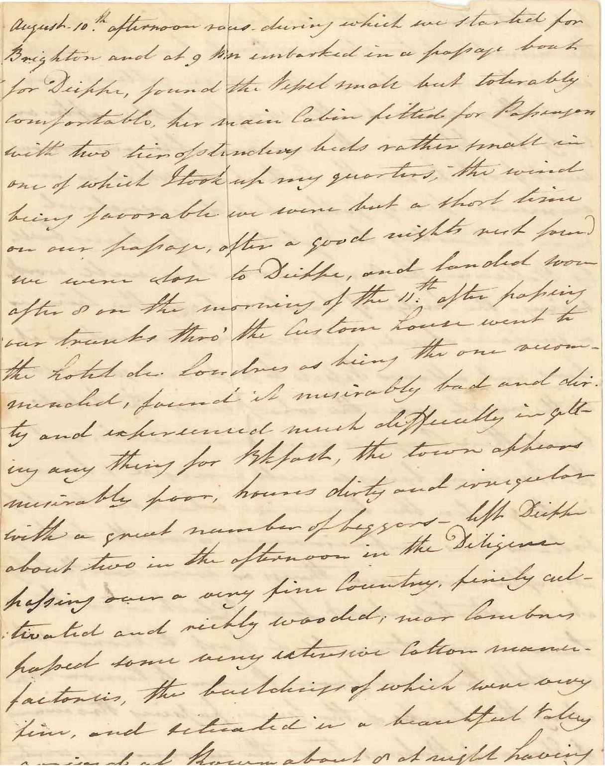Account of a journey to Paris via Dieppe and Rouen by Henry Shiffner in 1815.