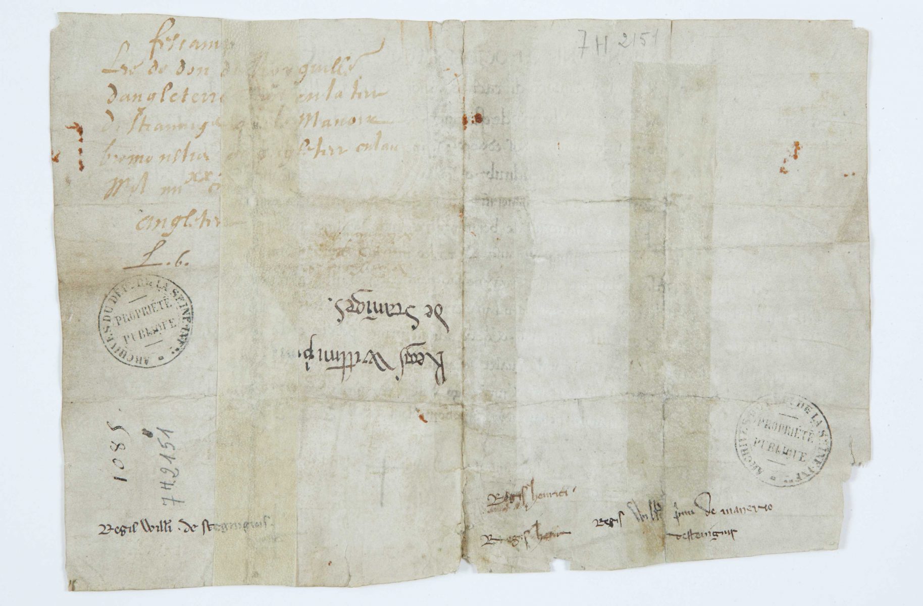 Charte de confirmation de Guillaume le Conquérant en faveur de l’abbaye de Fécamp