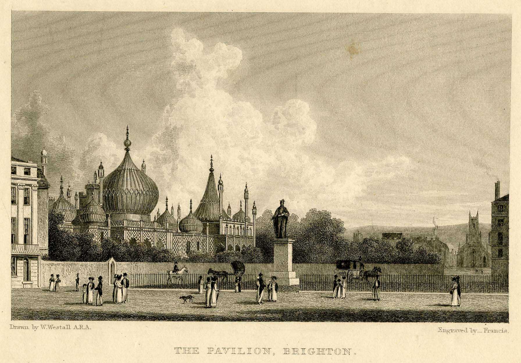 Copie imprimée des dessins d’Humphrey Repton pour le Pavilion à Brighton