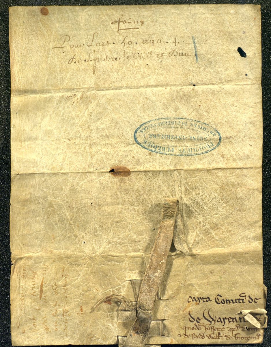 Charte de Guillaume de Varenne, fils du premier seigneur de Lewes