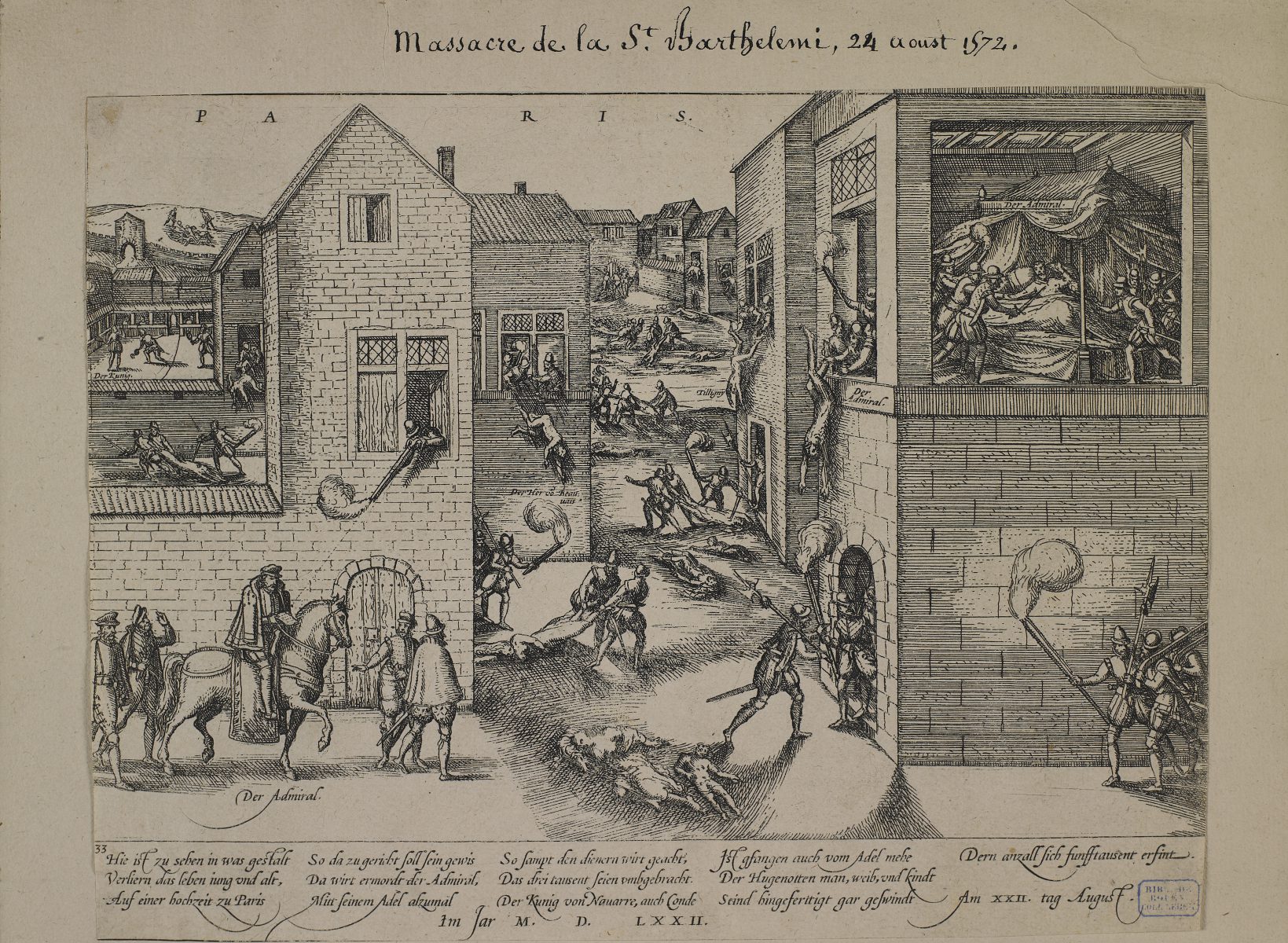 Massacre of Saint-Bartholomew, 24 August 1572